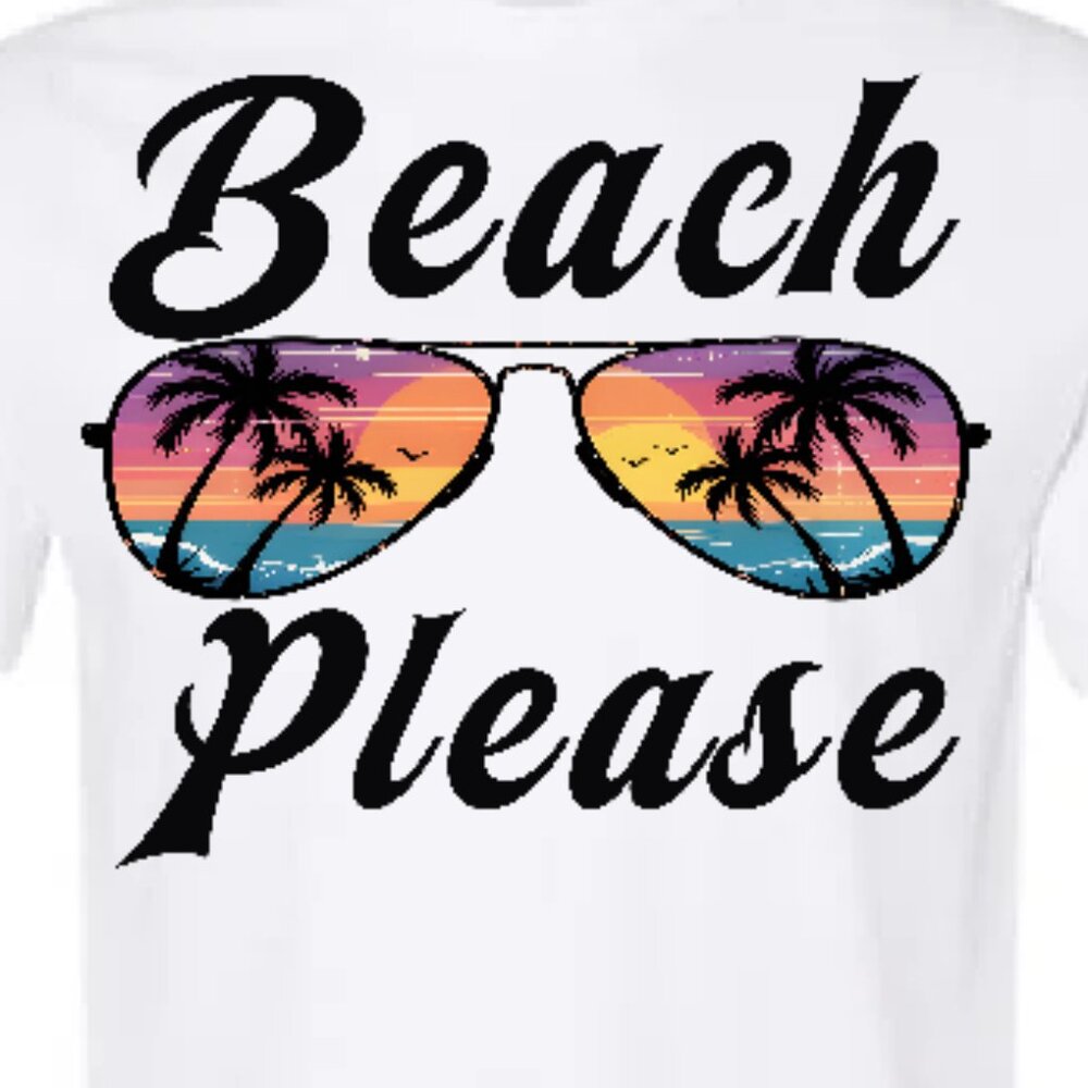 Summer Graphic Tee- Beach Please Shades